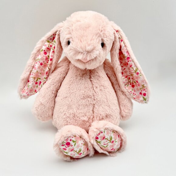 Jellycat Blossom Blush Bunny Medium Cute Plush Toy NWT and Dust Bag - Picture 1 of 4